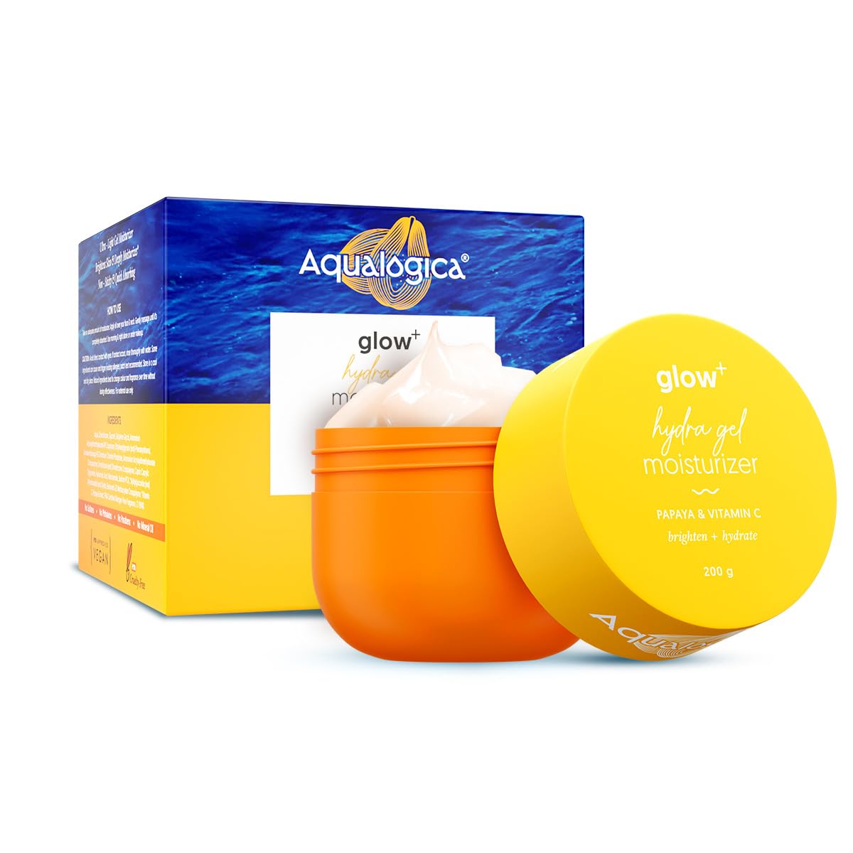 Aqualogica Glow+ Hydra Gel Moisturizer with Vitamin C & Papaya-200 g