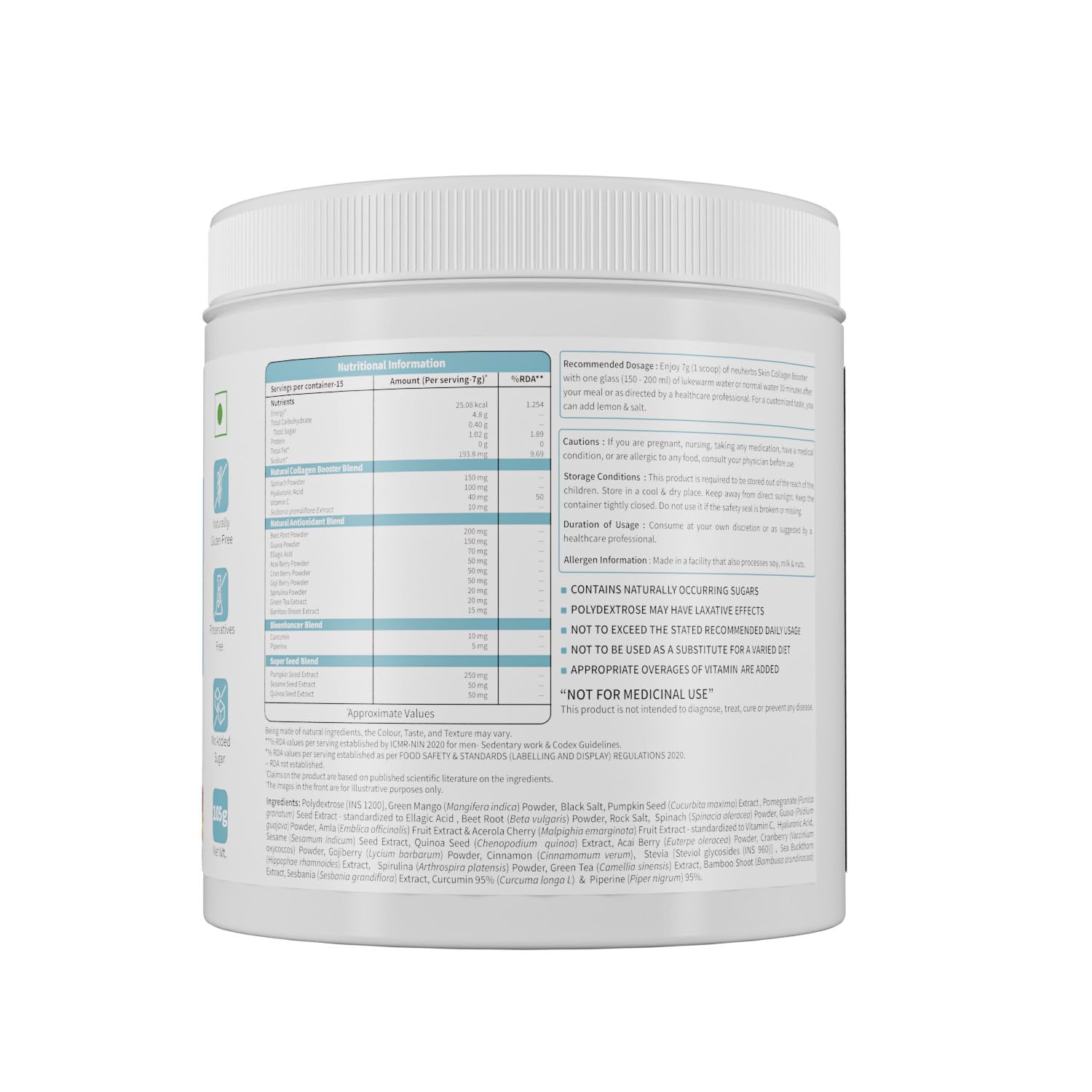 Neuherbs Collagen Supplement Powder - 105g