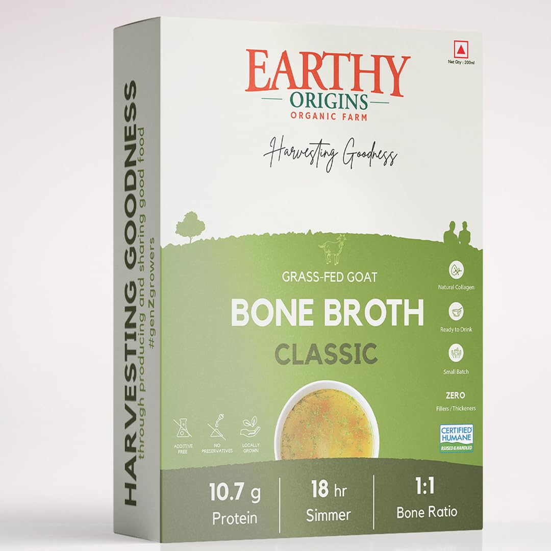 Earthy Origins Grass-Fed Goat Bone Broth - 200ml
