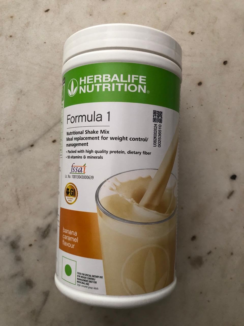 Herbalife Formula 1 Nutritional Shake Mix Banana Caramel flavour 500g