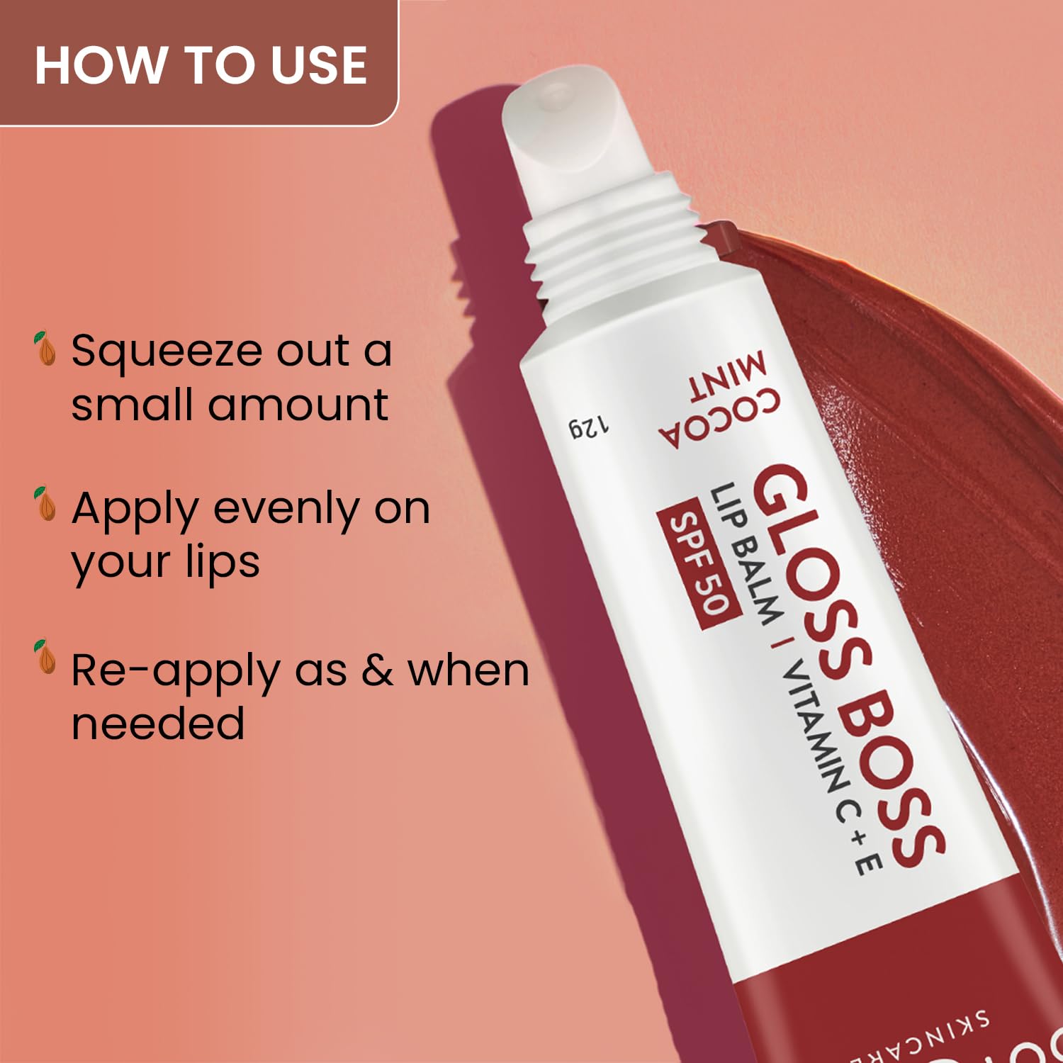 Dot & Key Cocoa Lip Balm with Shea Butter (12gm) for Naturally Glowing and Hydrated Lips