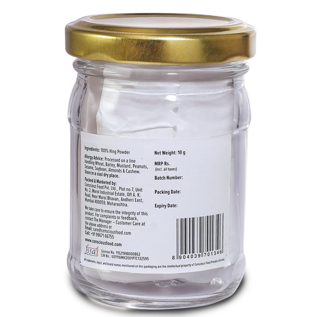 Conscious Food Asafoetida, 10 Gram- Powder