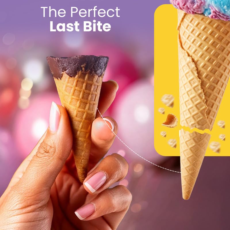 Pure Temptation Chocoblast Waffle Cones [24 Pieces Chocolate Box]