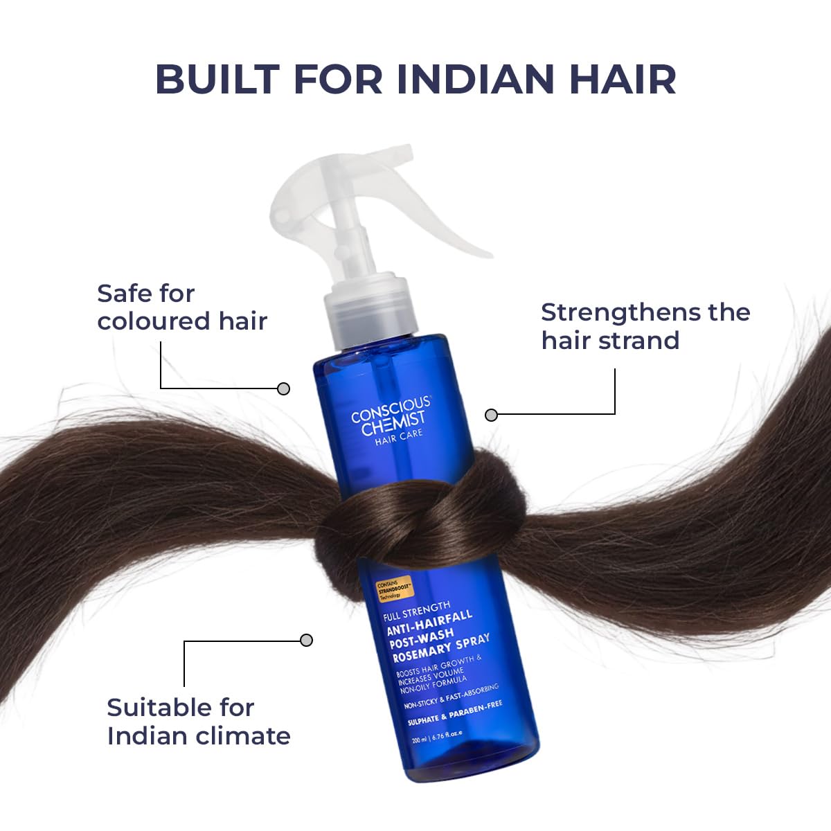 Conscious Chemist® Rosemary Water Spray for Hair Growth - 200ml