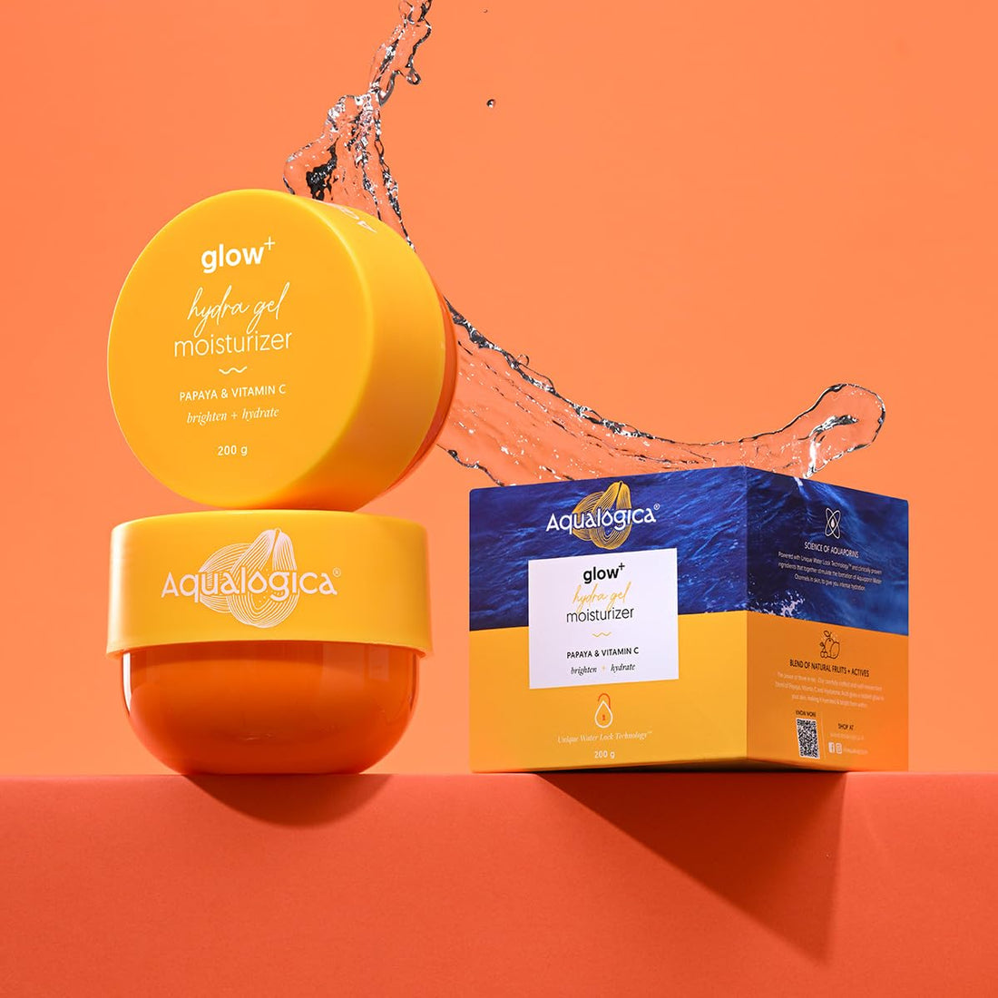 Aqualogica Glow+ Hydra Gel Moisturizer with Vitamin C & Papaya-200 g