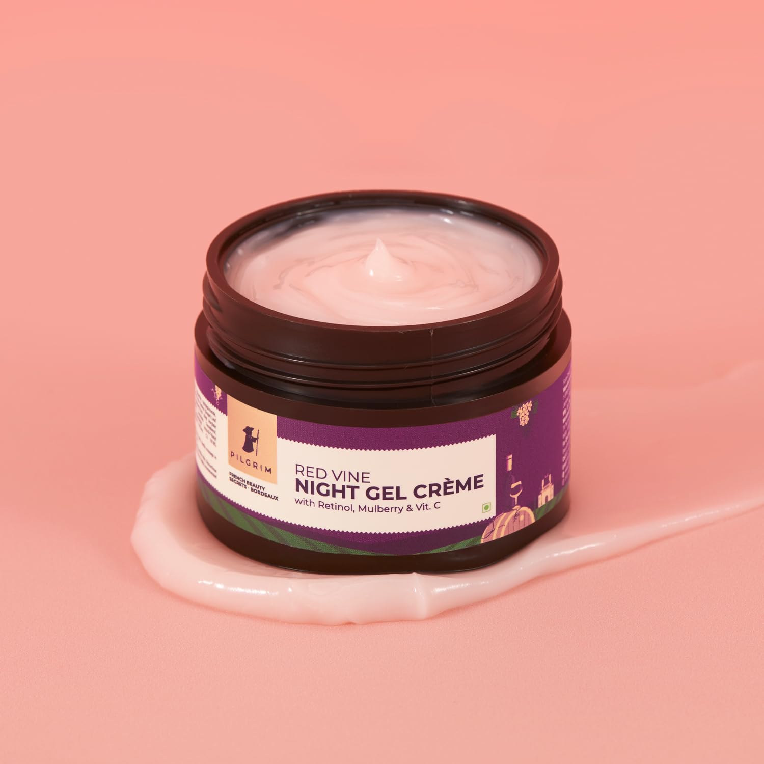 Pilgrim Red Vine Retinol Night Cream for Glowing Skin
