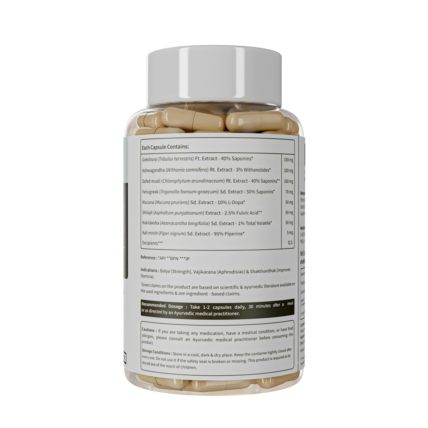 Neuherbs Ayurvedic T7 Test On For Men - 60 Capsules