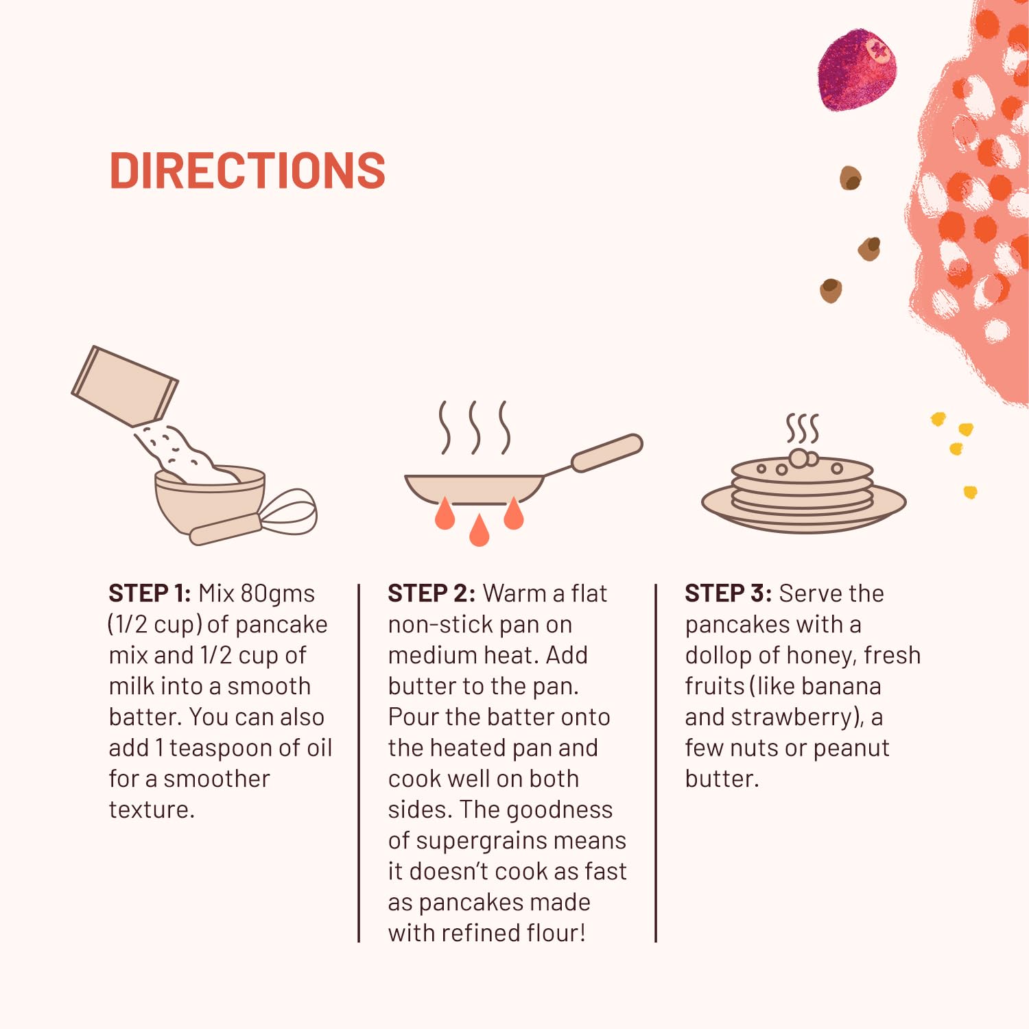 Mille Classic Pancake mix | 0 Sugar | 17g High Protein Pancake - 250 G