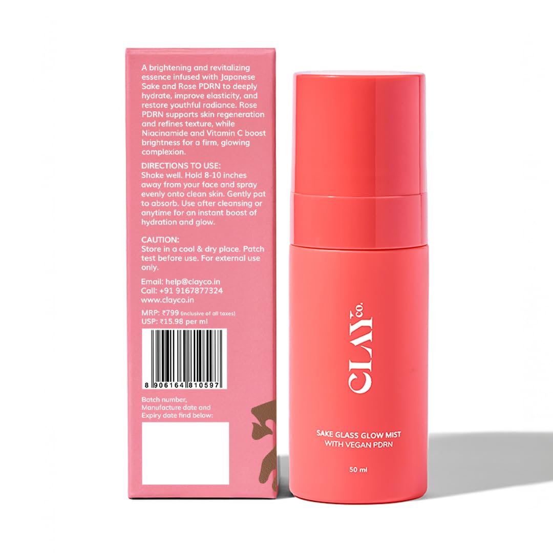 ClayCo Sake Glass Glow Mist with Vegan PDRN - 50ml