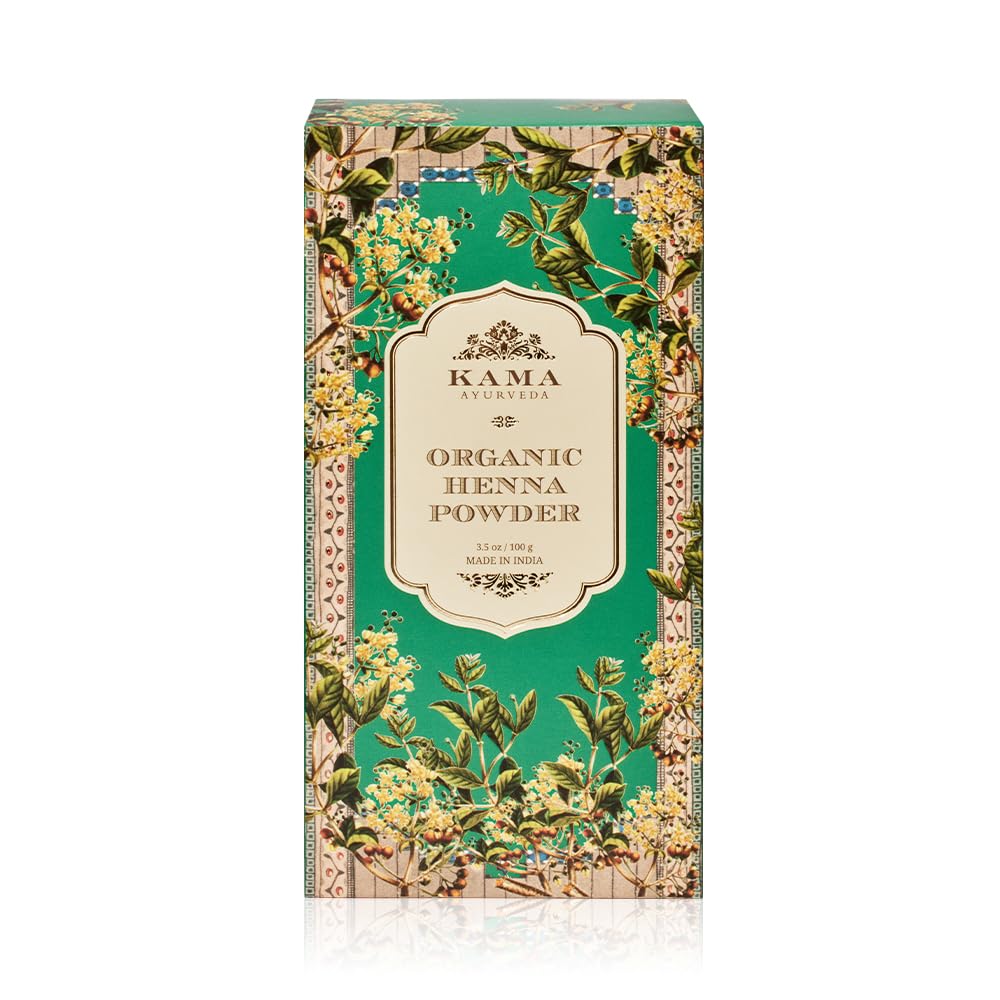 Kama Ayurveda Organic Henna Powder 100g | Natural Brown