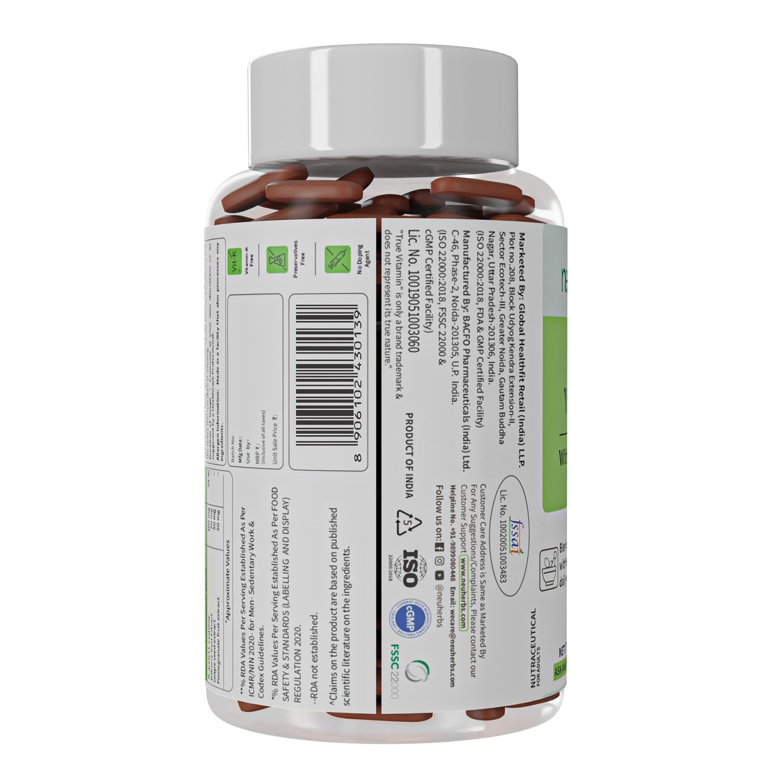 Neuherbs True Vitamin 60 tablets