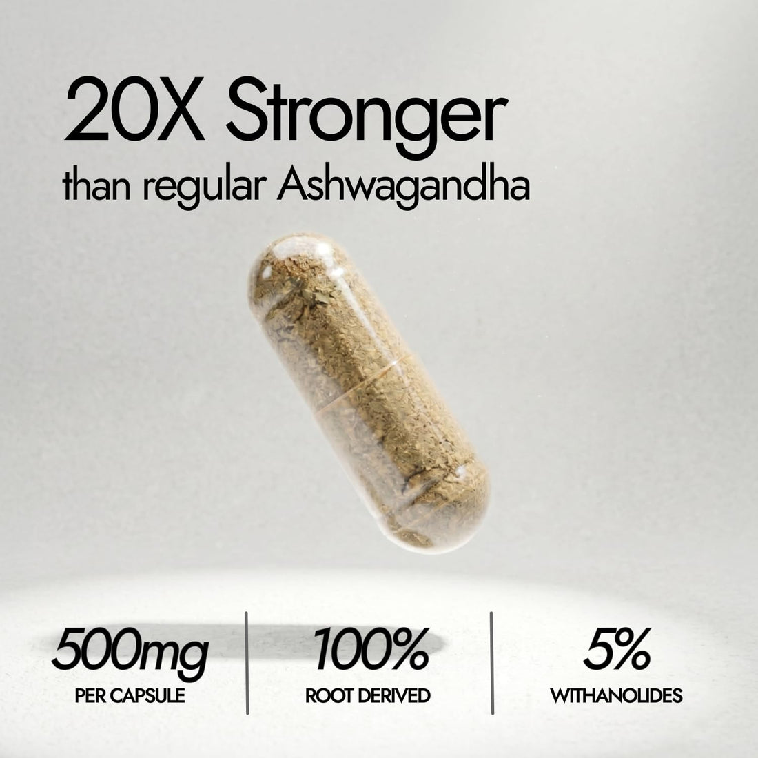 Kapiva KSM-66 Ashwagandha (500mg) |60 Veg Capsules