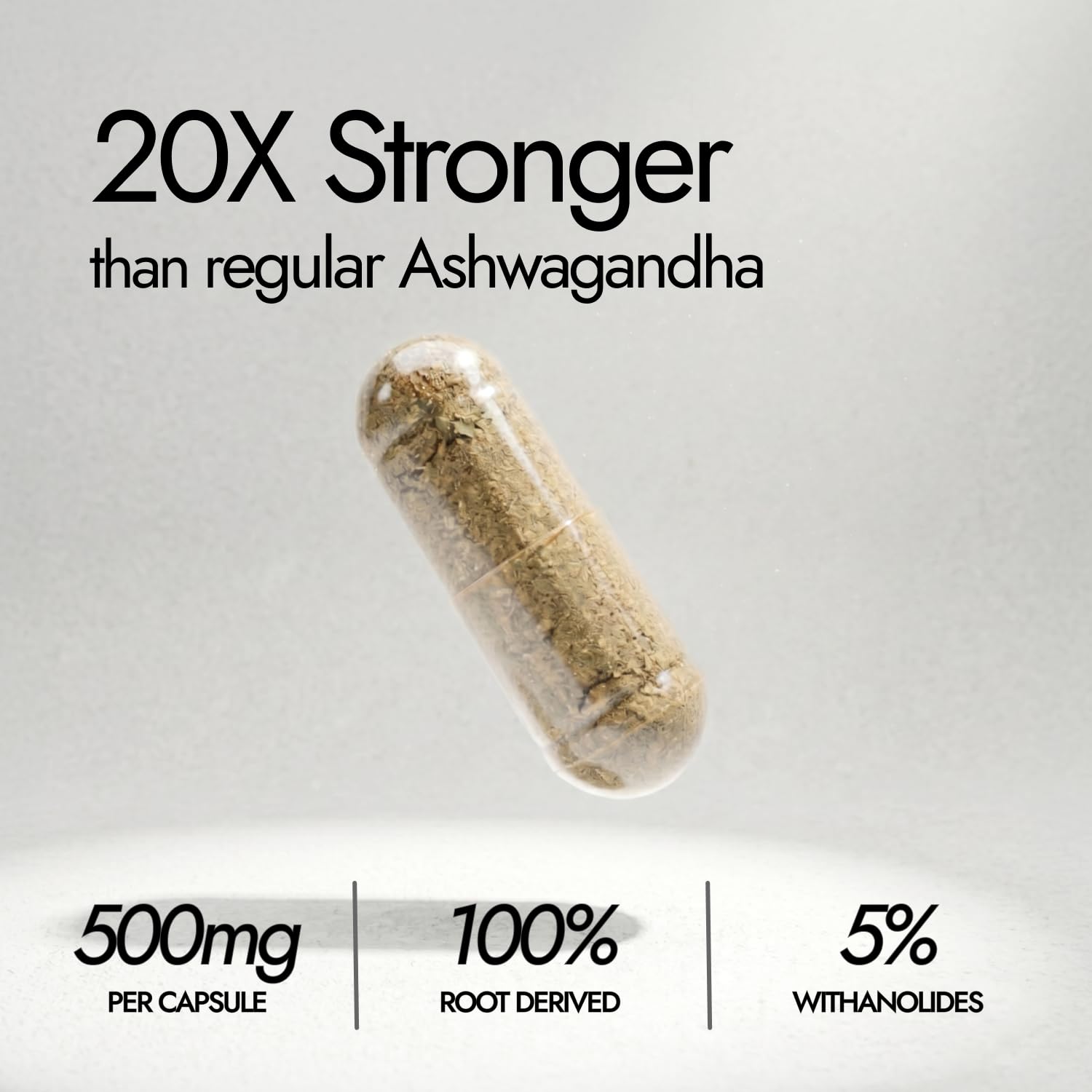 Kapiva KSM-66 Ashwagandha (500mg) |60 Veg Capsules