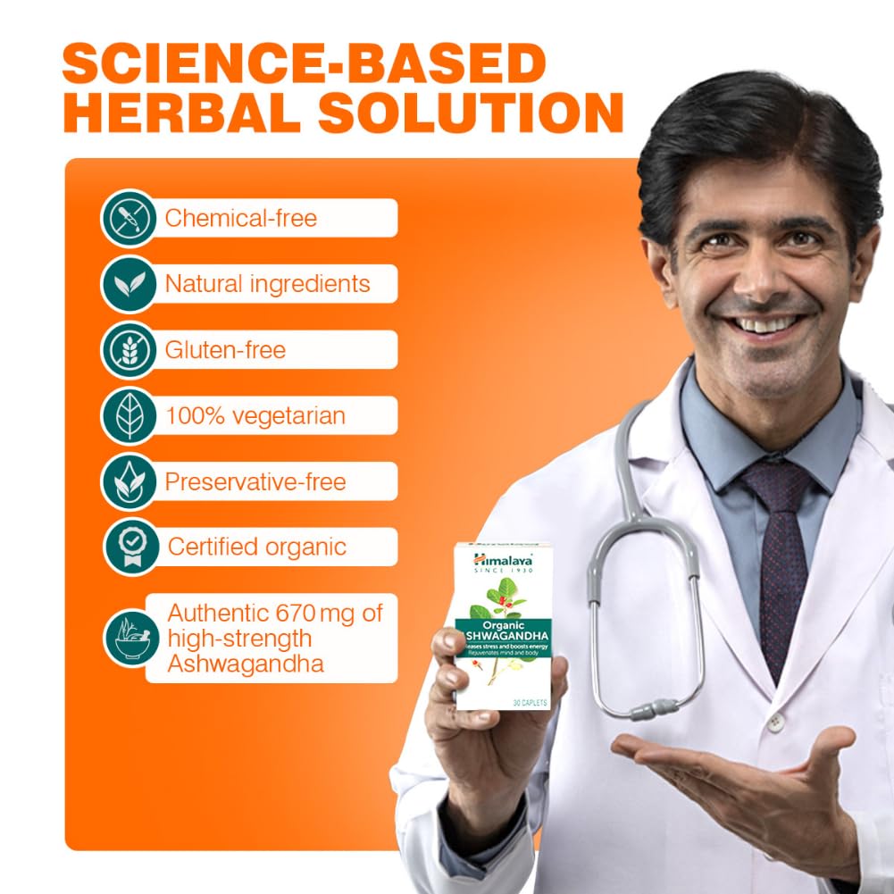 Himalaya Organic Ashwagandha 670Mg Tablet
