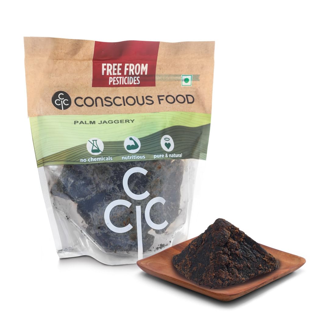 Conscious Food Palm Jaggery - 100% Natural - 500g