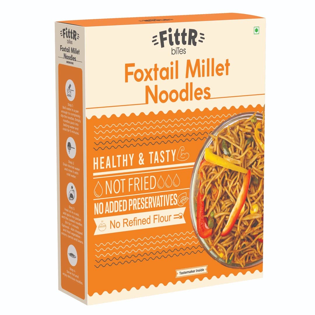 FittR Bites Foxtail Millet Healthy Noodles- Pack of 2