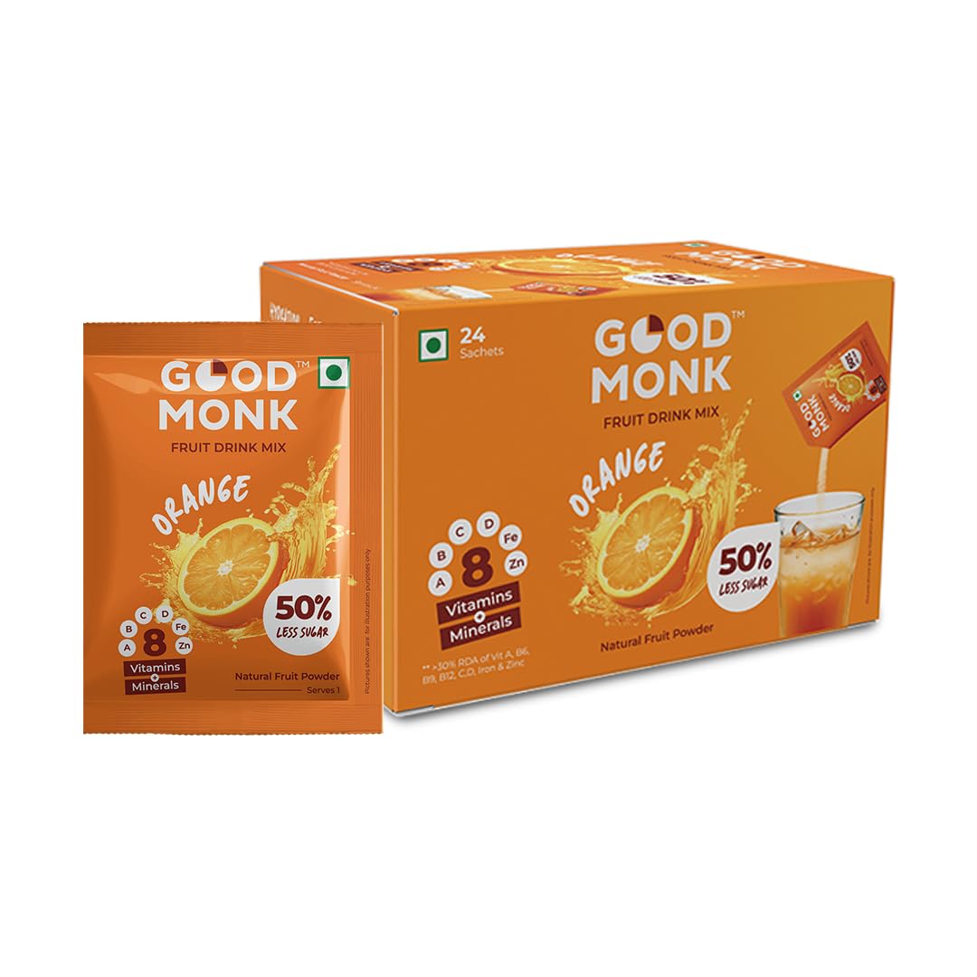 Good Monk Fruit Drink Mix (Natural Orange Powder)24 Sachets