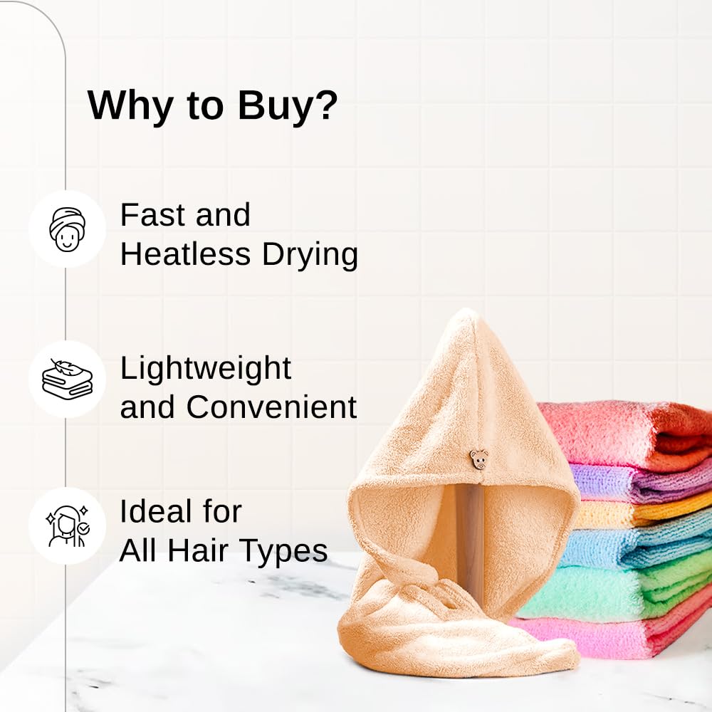 Bare Anatomy Microfiber Hair Wrap | Fast Drying Towel