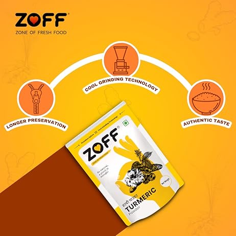 Zoff Turmeric Powder, Fresh Haldi Powder - 500 grams