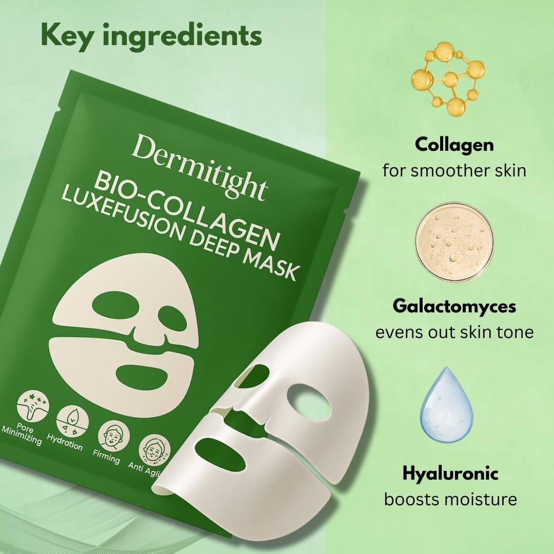 Bio Collagen Face Mask (Pack of 1) | Korean Face Mask Sheet with Hydrogel