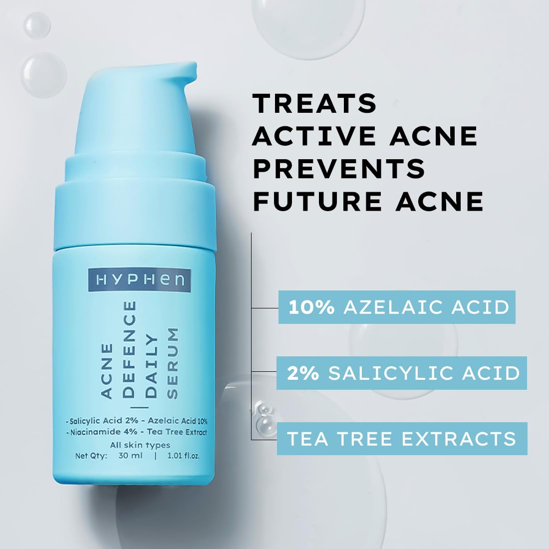 Hyphen Anti-Acne Serum 10% Azelaic + 2% Salicylic – 30ml