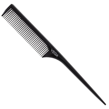 Vega Rat/Tail Comb for Hair Styling – Fine Tooth Tail Comb for Hair Sectioning & Parting & Precise Hair Styling