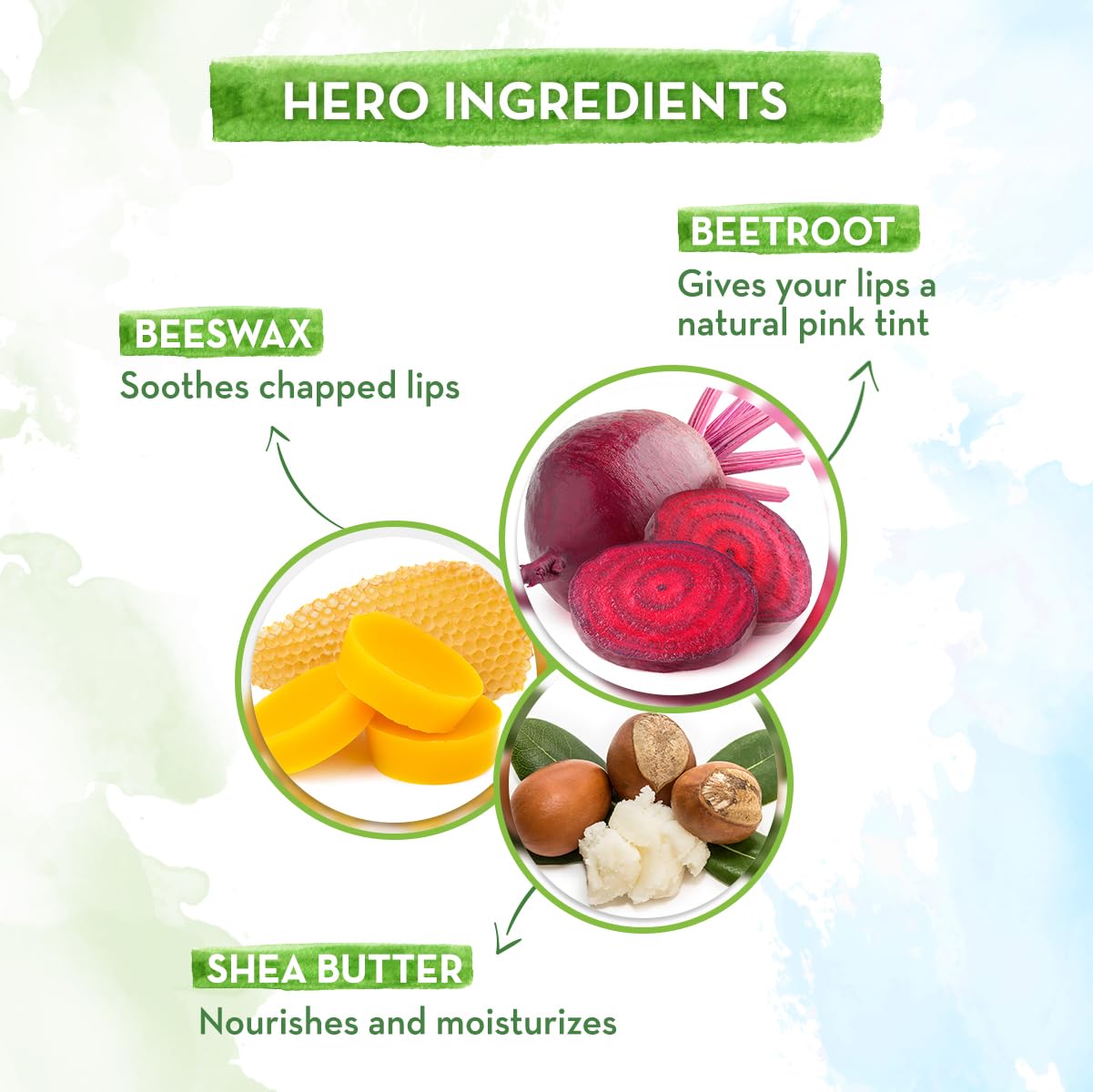 Mamaearth Beetroot Tinted 100% Natural Lip Balm with Beetroot &amp; Beeswax - 2 g