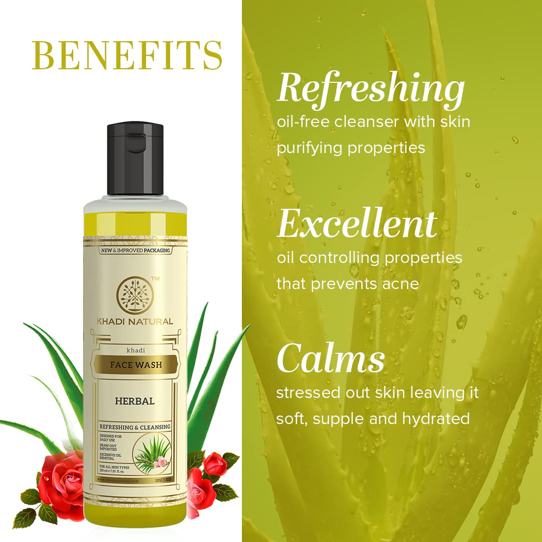 Khadi Natural Ayurvedic Herbal Face Wash  210ml