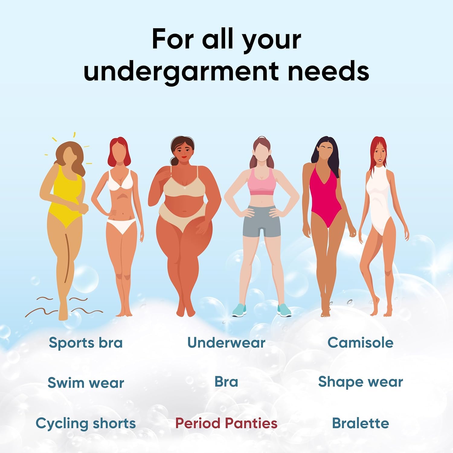 Ugees Undergarment liquid detergent combo - I Plant based (375ml Regular bottle + 2 x 100 ml Travel pack) (UGL-502)