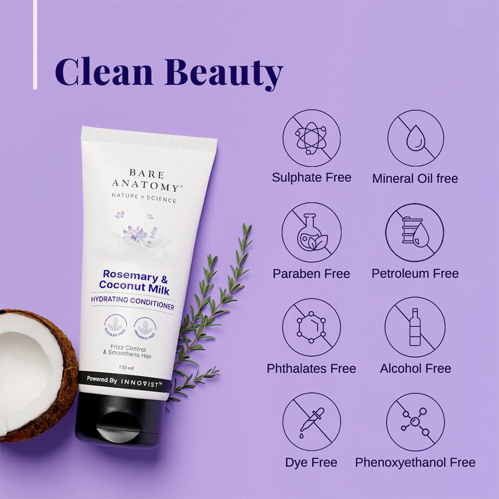 Bare Anatomy Nature X Science Rosemary & Coconut Milk Hydrating Conditioner