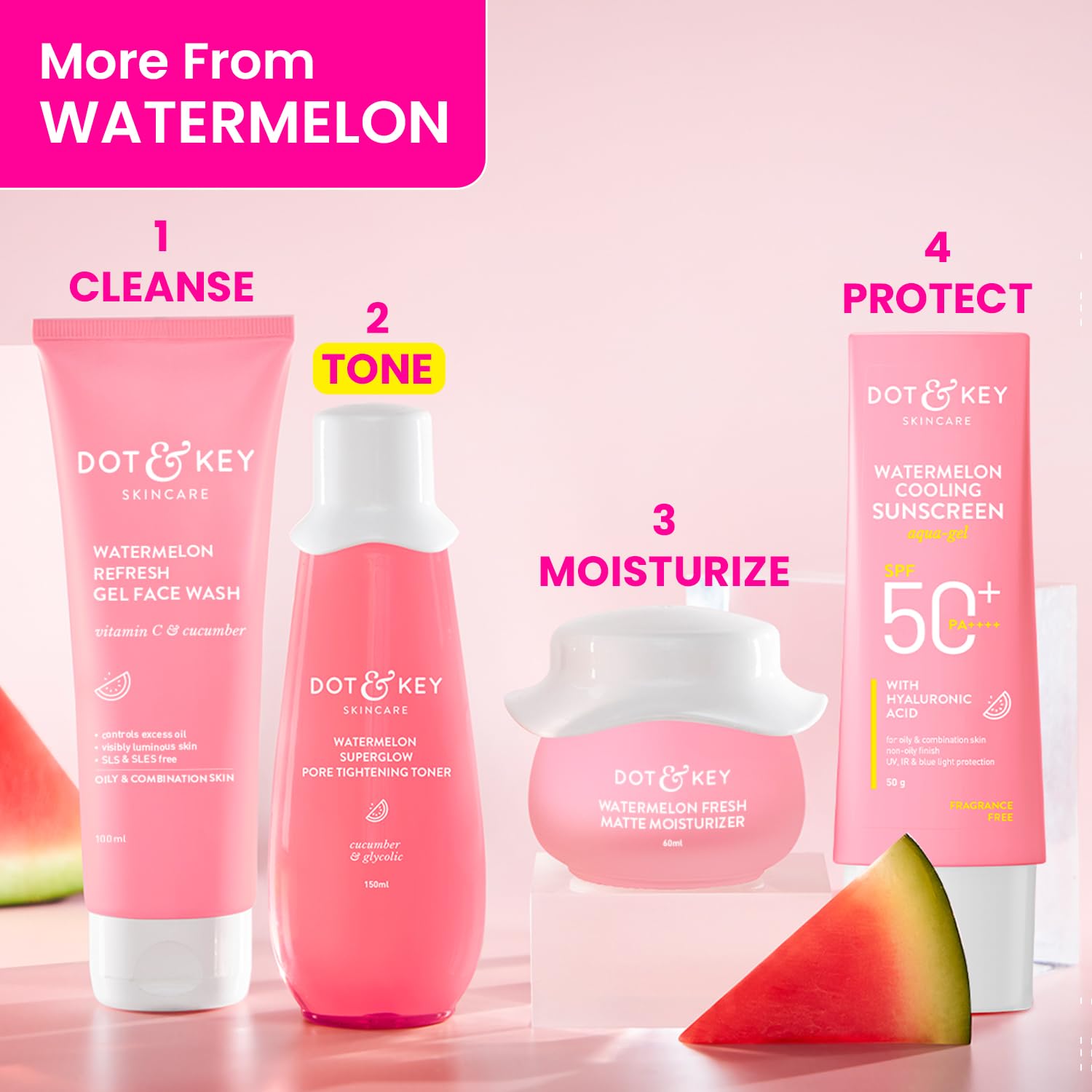 Dot & Key Watermelon SuperGlow Glycolic Face Pore Tightening Toner