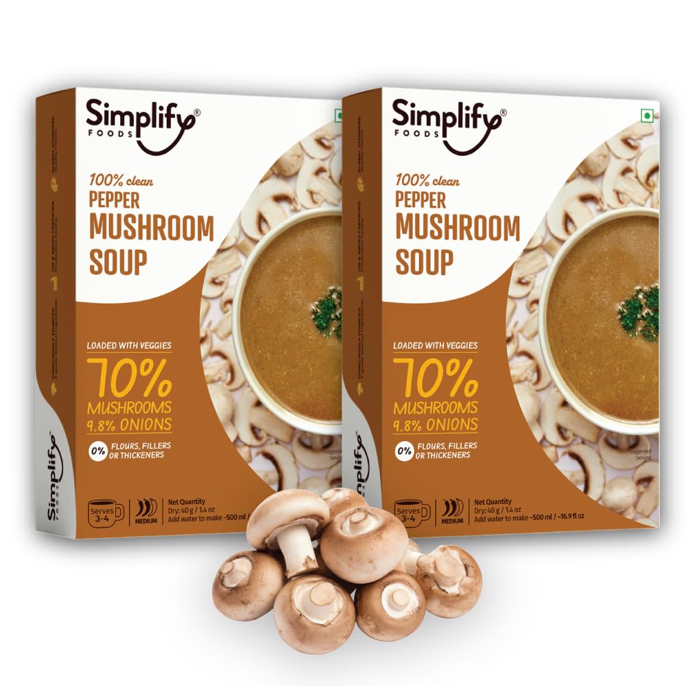 Simplify Pepper Mushroom Soup - Pack of 2 (Serves 5 to 6)
