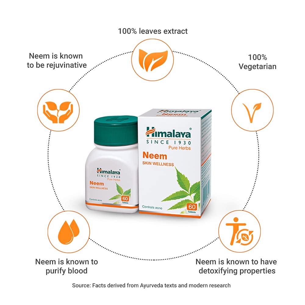 Himalaya Wellness Neem, 60 Tablets