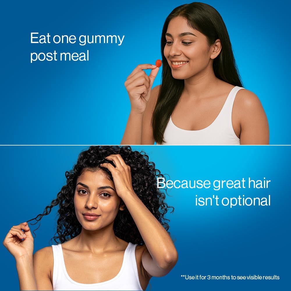 Be Bodywise Biotin Hair Gummies for Stronger, Shinier Hair & Nails