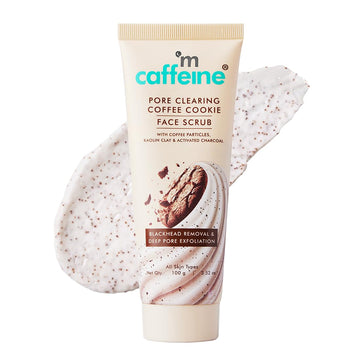 mCaffeine Coffee & Cookie Face Scrub | Clear Pores & Detan 100g