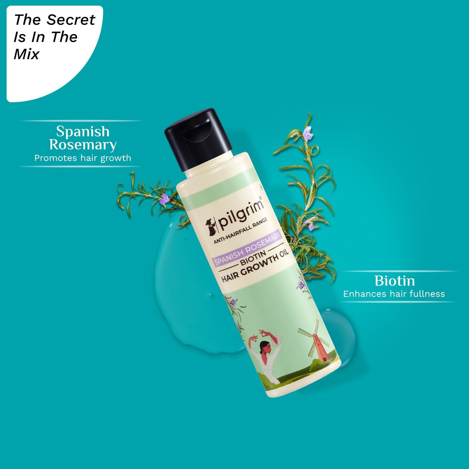 Pilgrim Rosemary & Biotin Hair Growth Oil 100ml