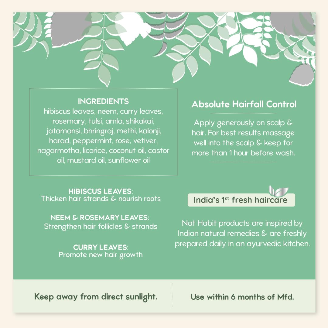 Nat Habit Tri-Leaf Rosemary Winter Hair Oil - 100ml