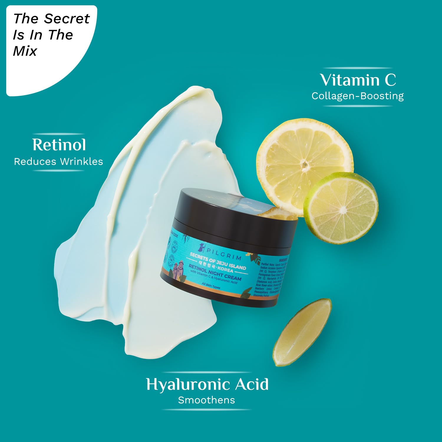 Pilgrim Retinol Anti-Aging Night Cream for Youthful Skin