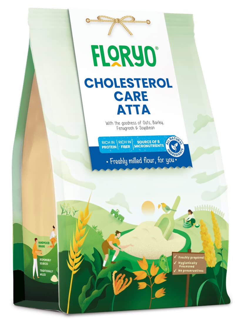 Floryo Cholesterol Care Atta -1KG Pack | Manages Cholesterol