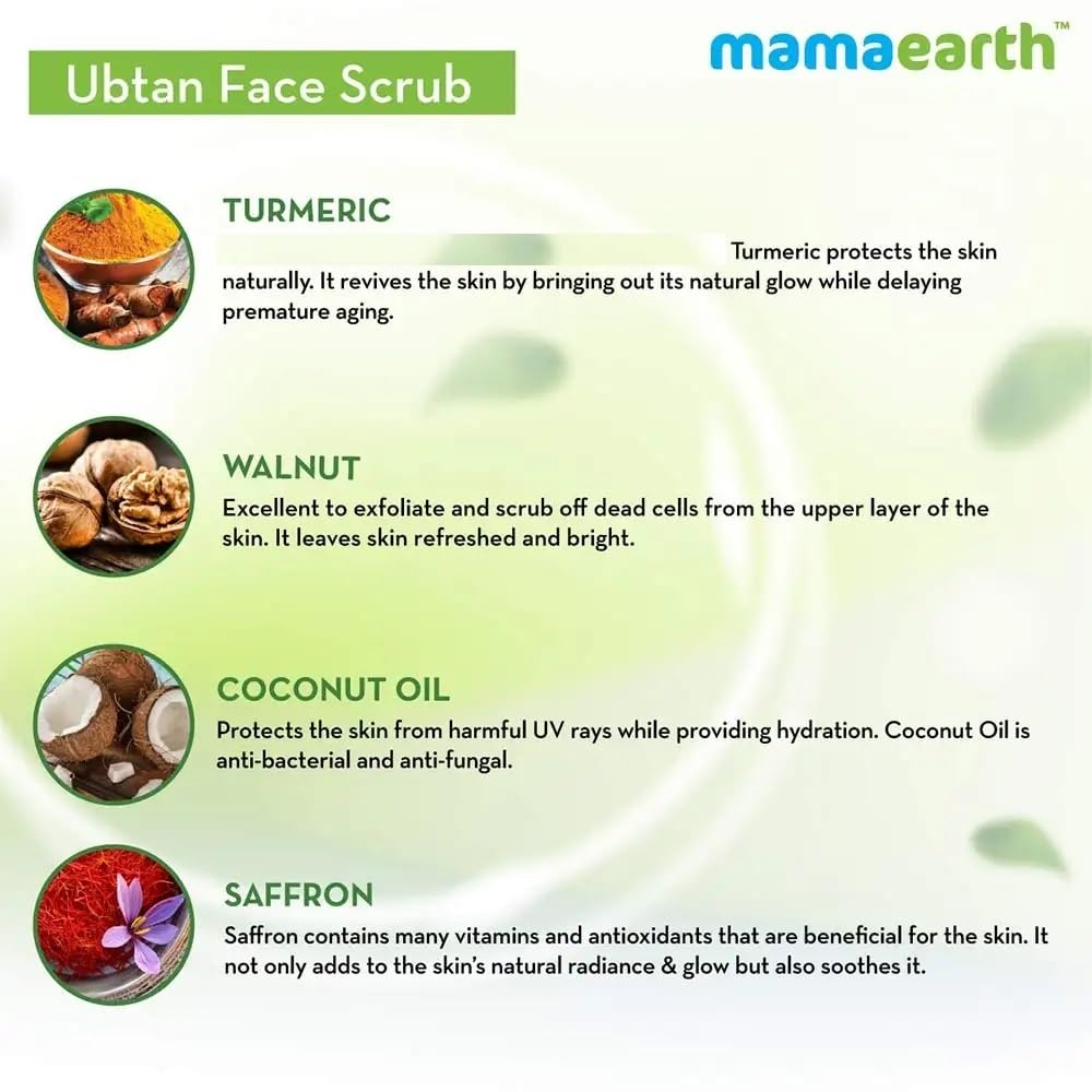 Mamaearth Bridal Facial Kit(Ubtan face Wash, Ubtan Face Mask &amp; Ubtan Face Scrub Combo)