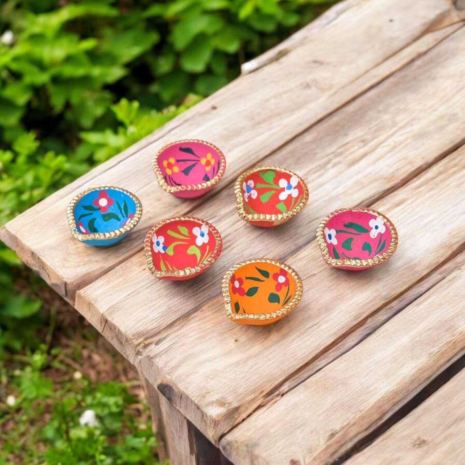 Saudeep India Pack of 11 Diwali Diyas