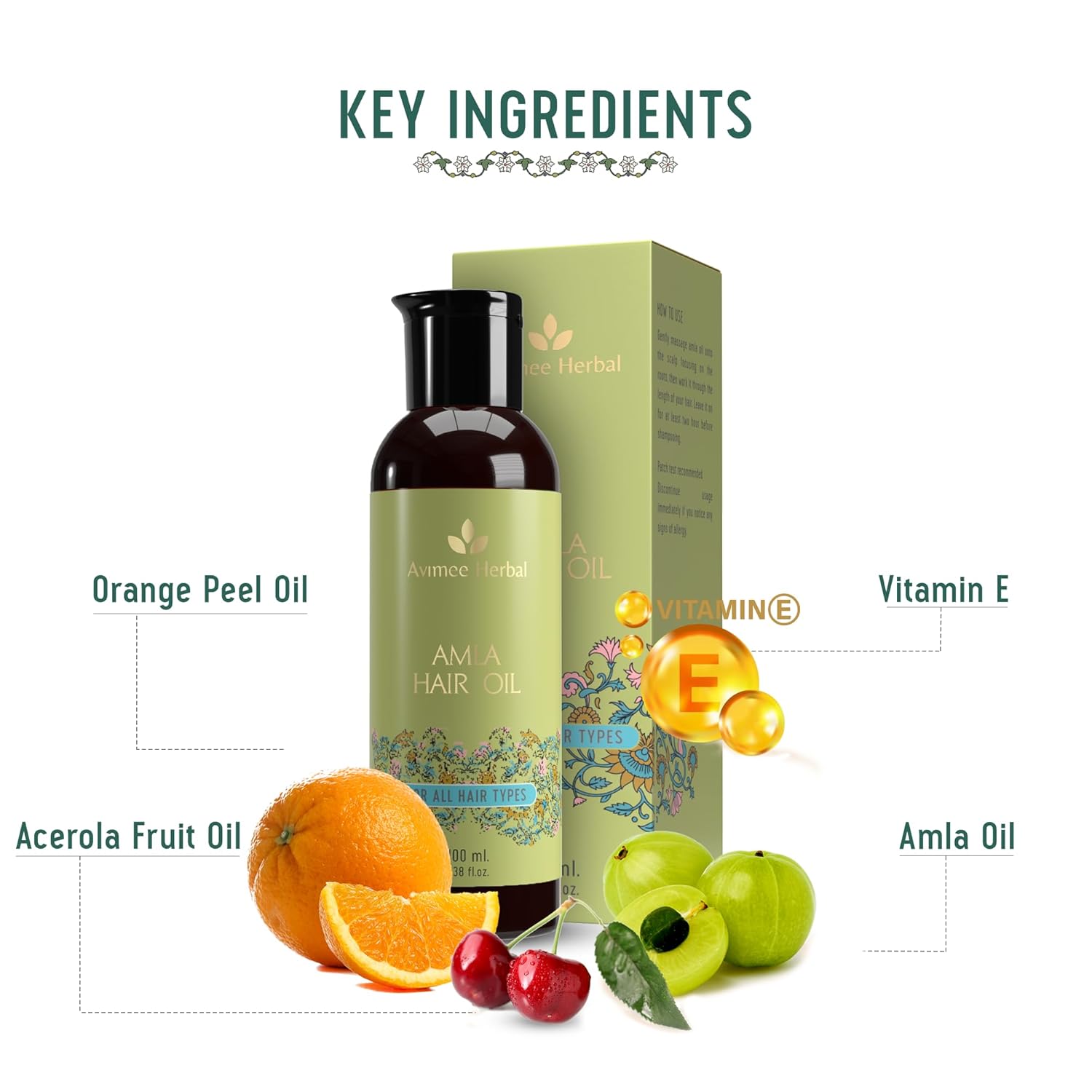 Avimee Herbal Keshpallav Amla Hair Oil | For Long & Strong Hair |100 ml
