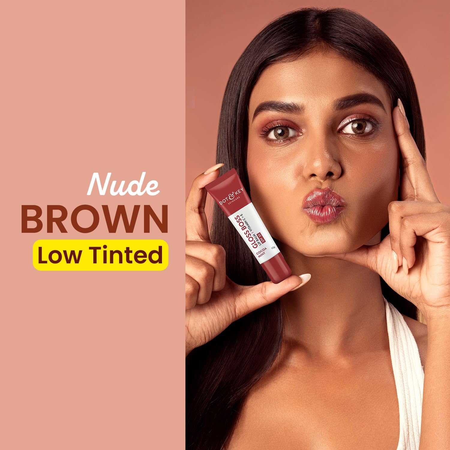 Dot & Key Cocoa Lip Balm with Shea Butter (12gm) for Naturally Glowing and Hydrated Lips