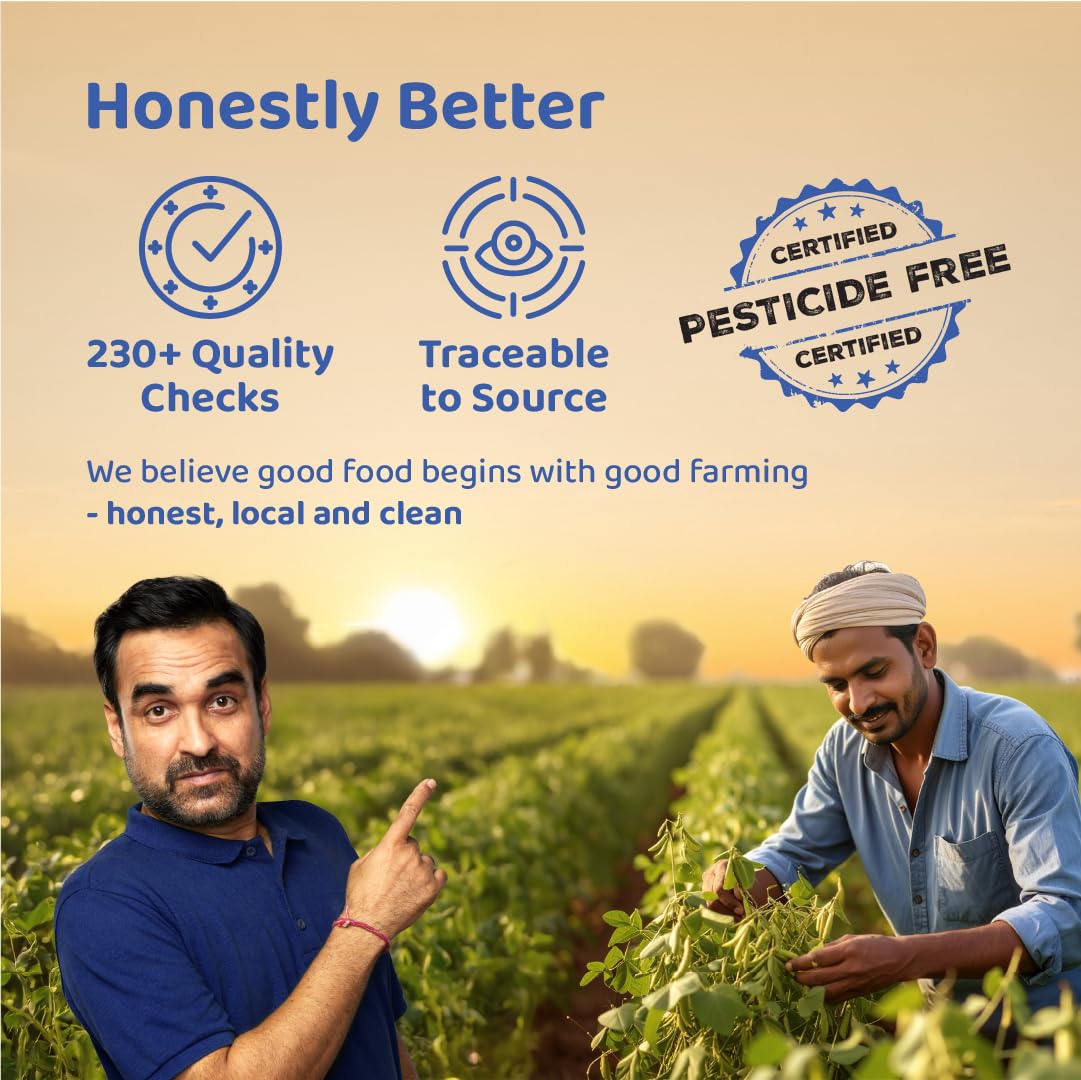 DeHaat Honest Farms Pesticide Free Unpolished Moong Dal 500 GM