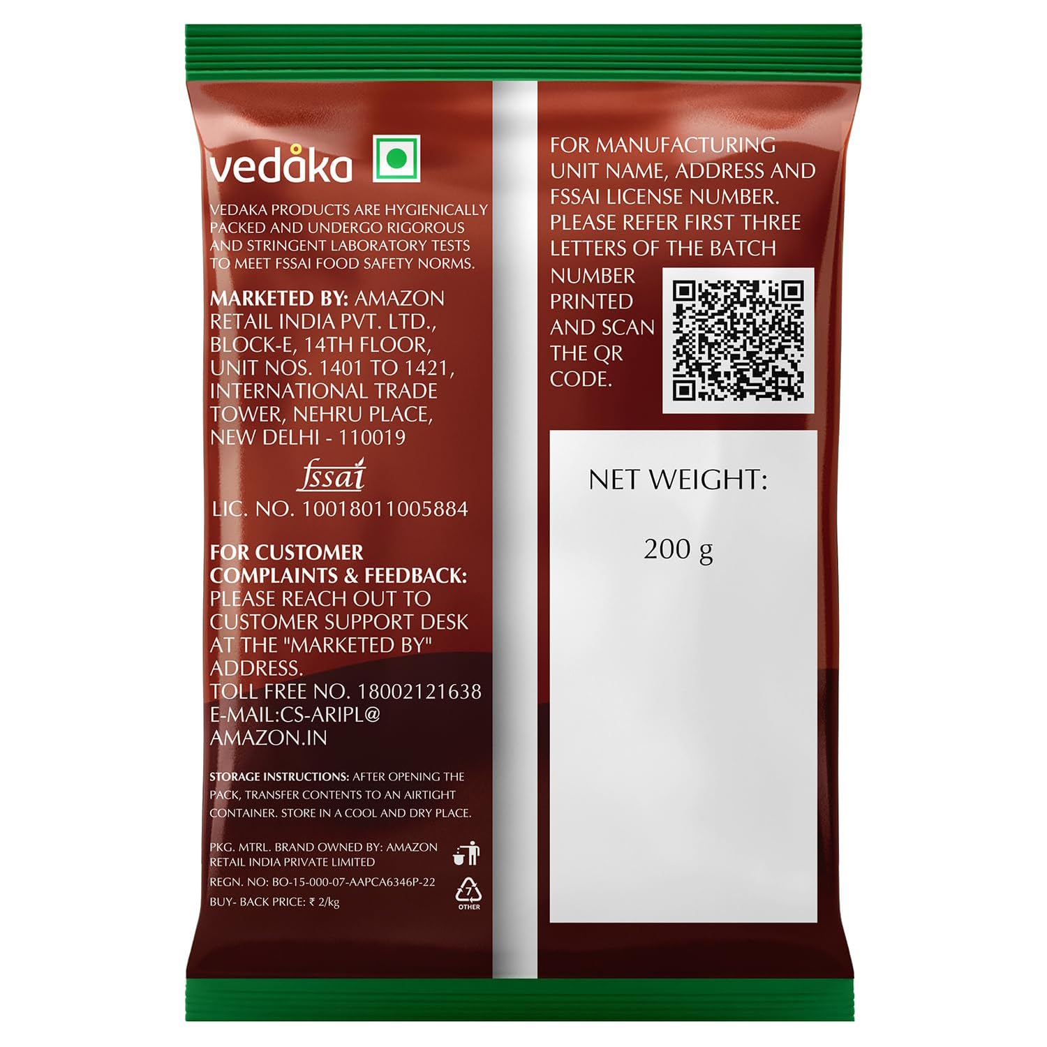 Vedaka Mustard | Whole | 200 G | Yellow Mustard