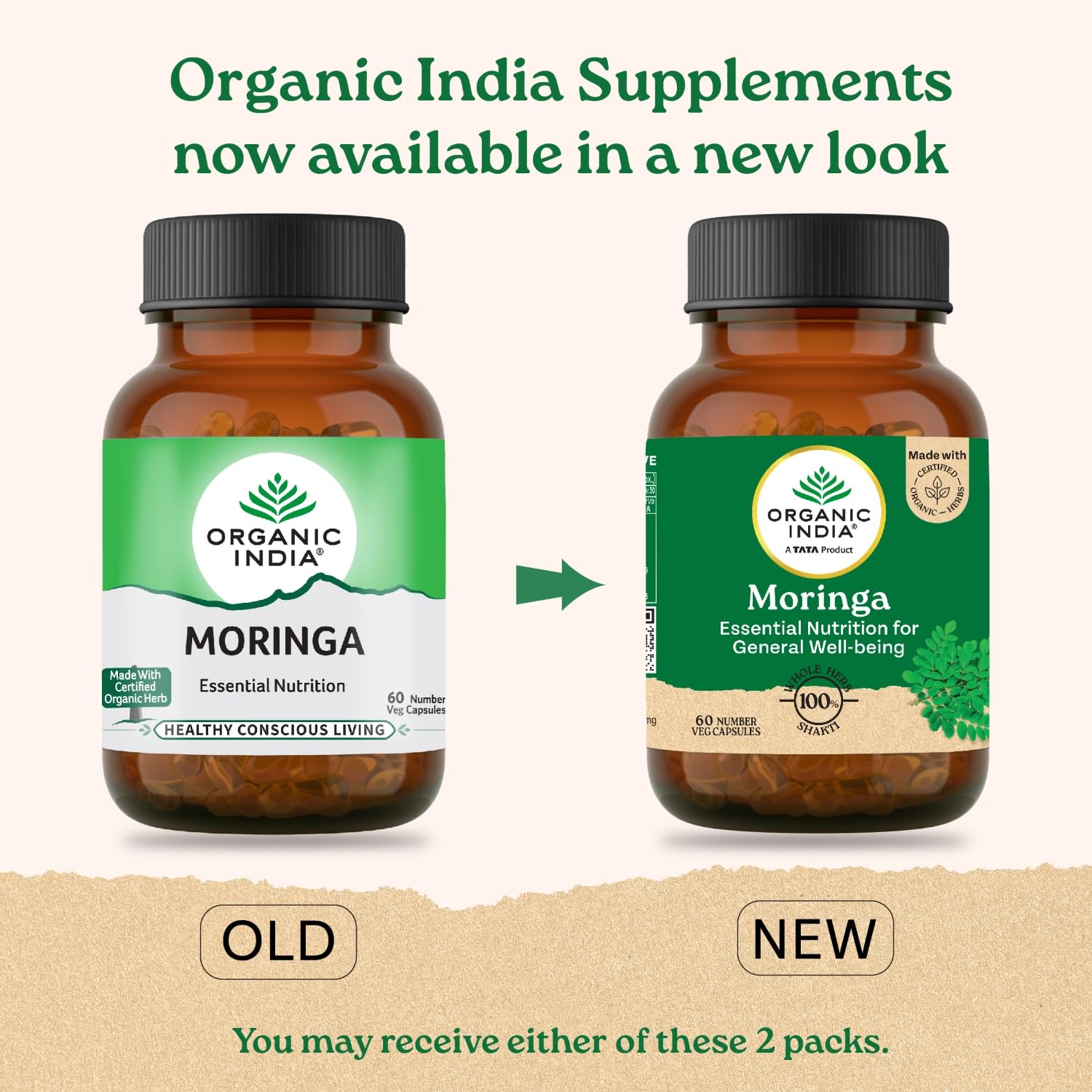 TATA Product - Organic India Moringa 60 Capsules