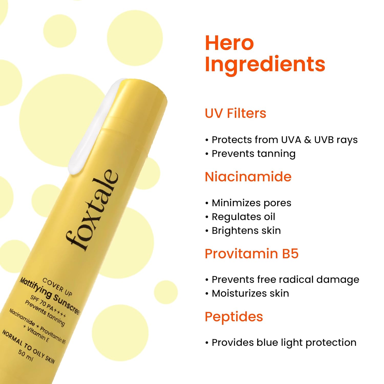 Foxtale SPF 70 Gel-Cream Sunscreen for Oily Skin