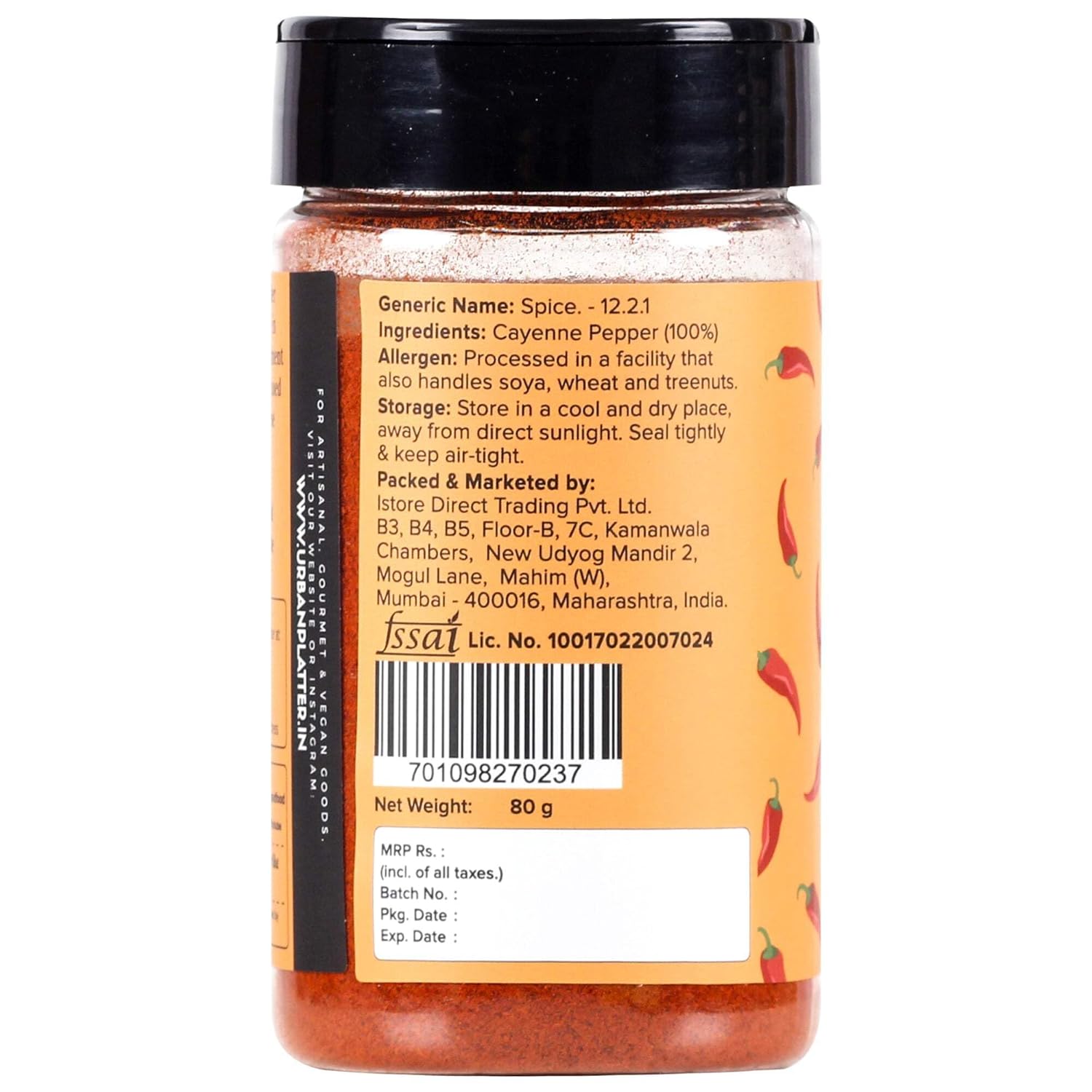 Urban Platter Cayenne Pepper Powder