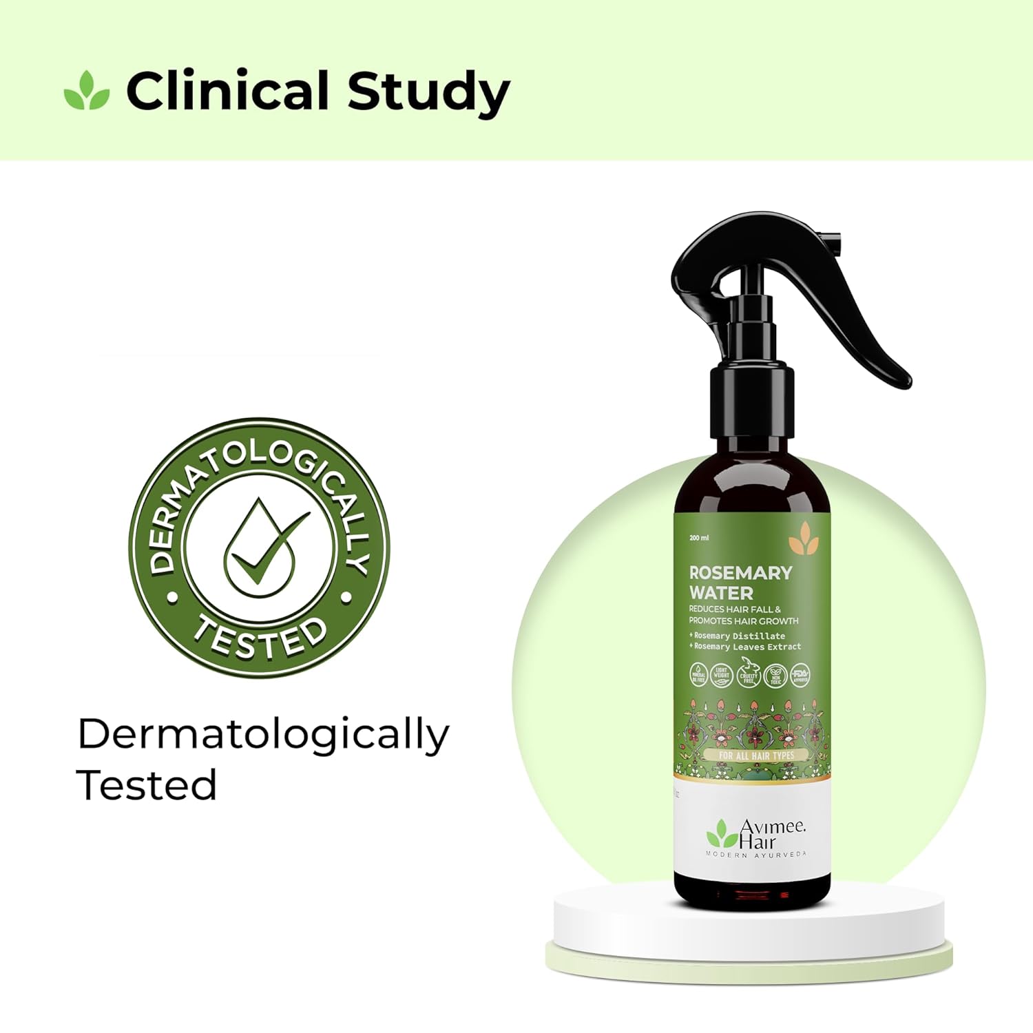 Avimee Herbal Rosemary Water For Hair Growth (200 ml)