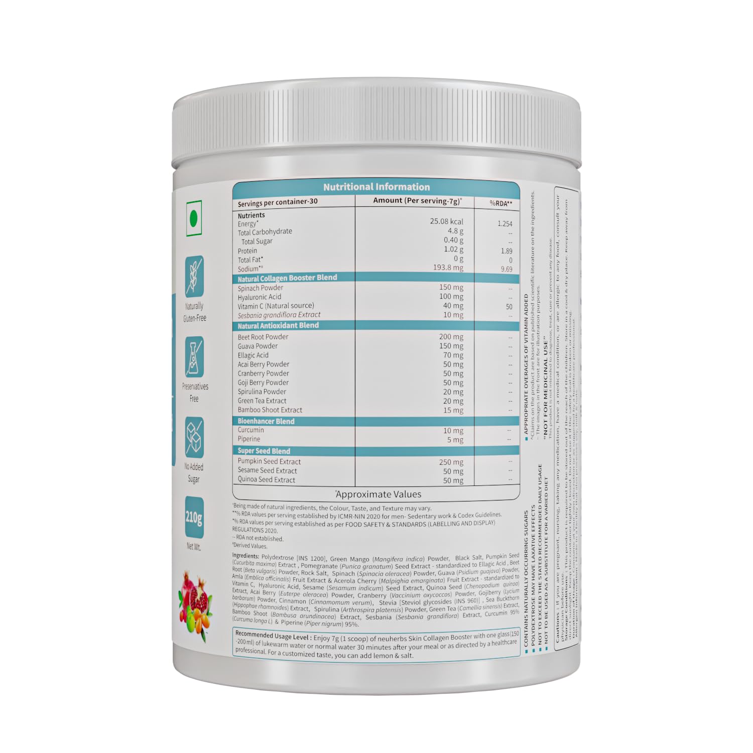 Neuherbs Collagen Supplement Powder - 210g
